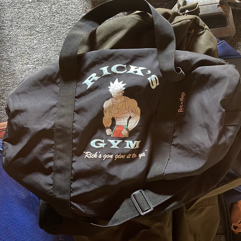 Rick n morty duffel bag